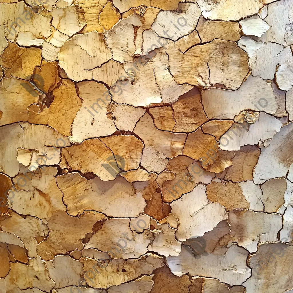 Close-up view of patterns on cork bark - Image 3