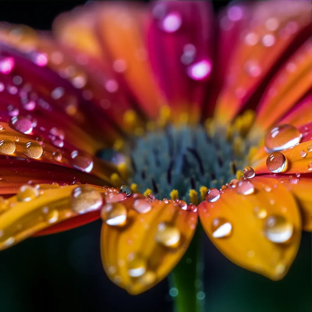 water droplets on flower blossom - Image 3