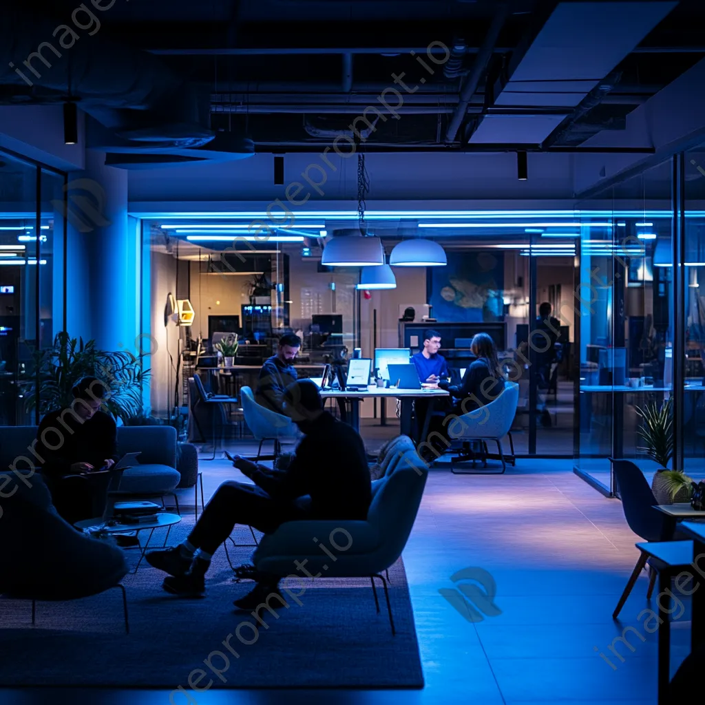 People using modern technology in a tech-savvy co-working hub - Image 4