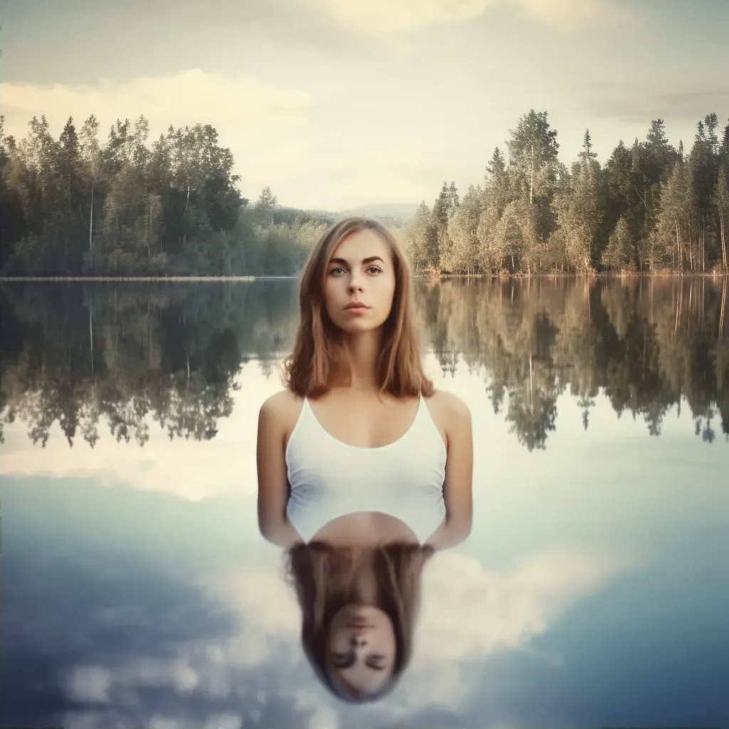 Lake Reflection Portrait