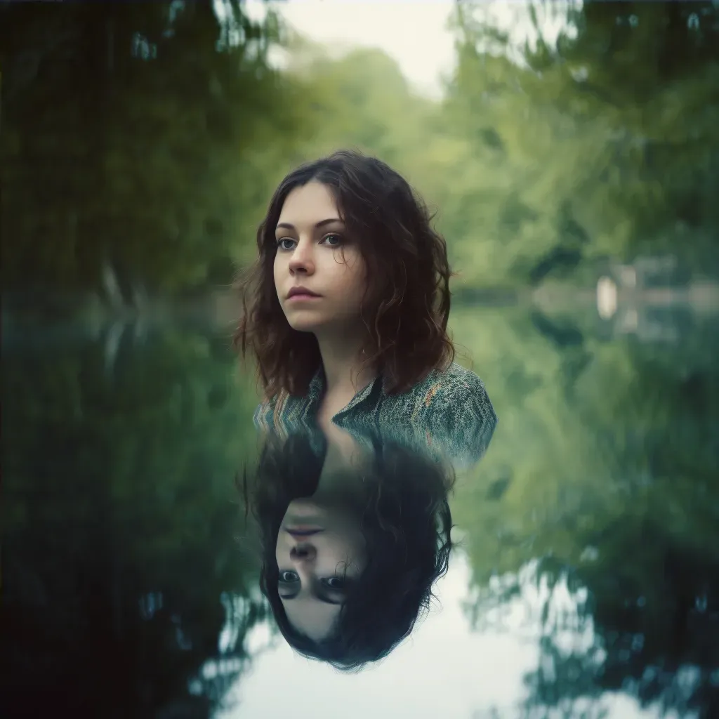 Lake reflection portrait - Image 4