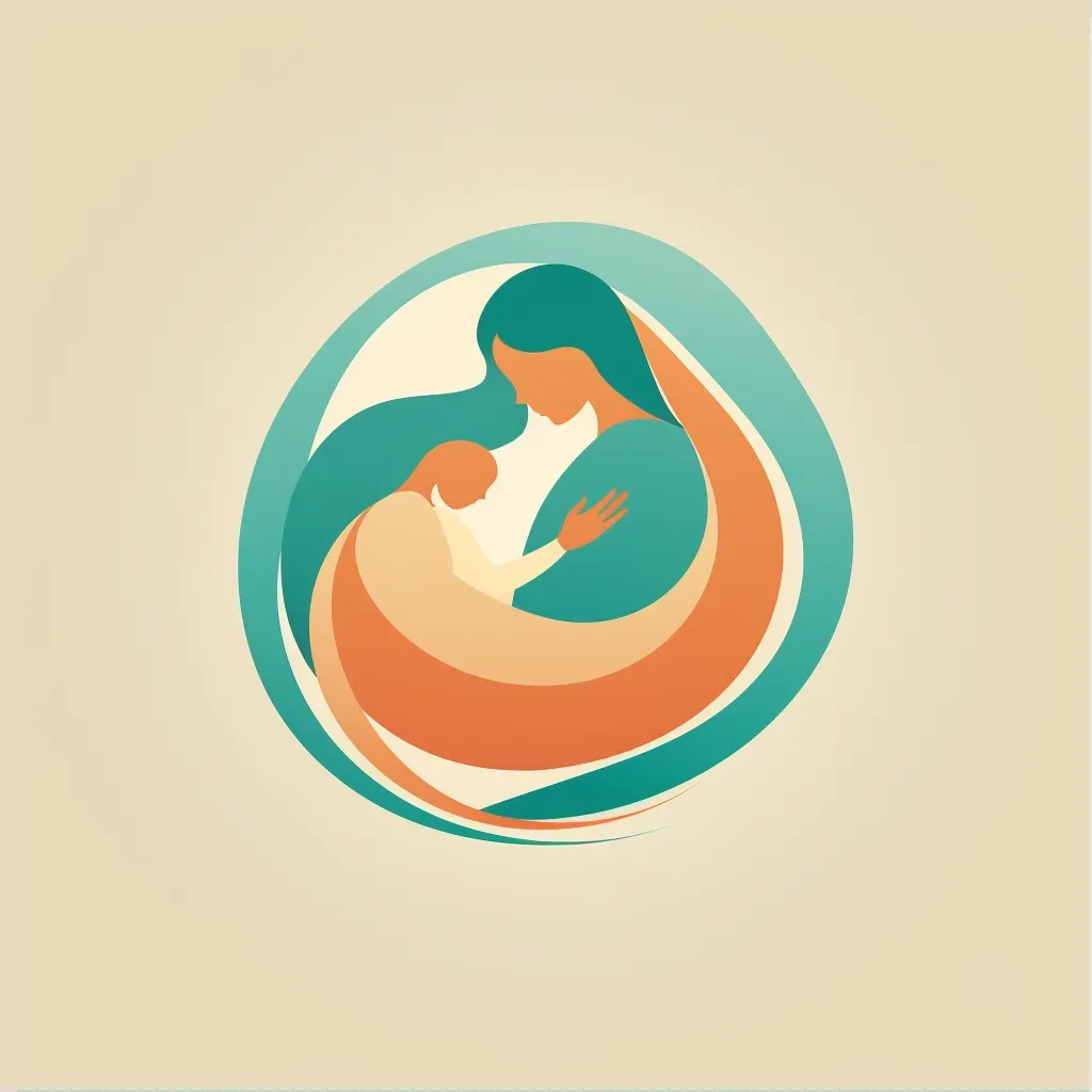 Mother and baby icon logo design for midwifery practice - Image 1