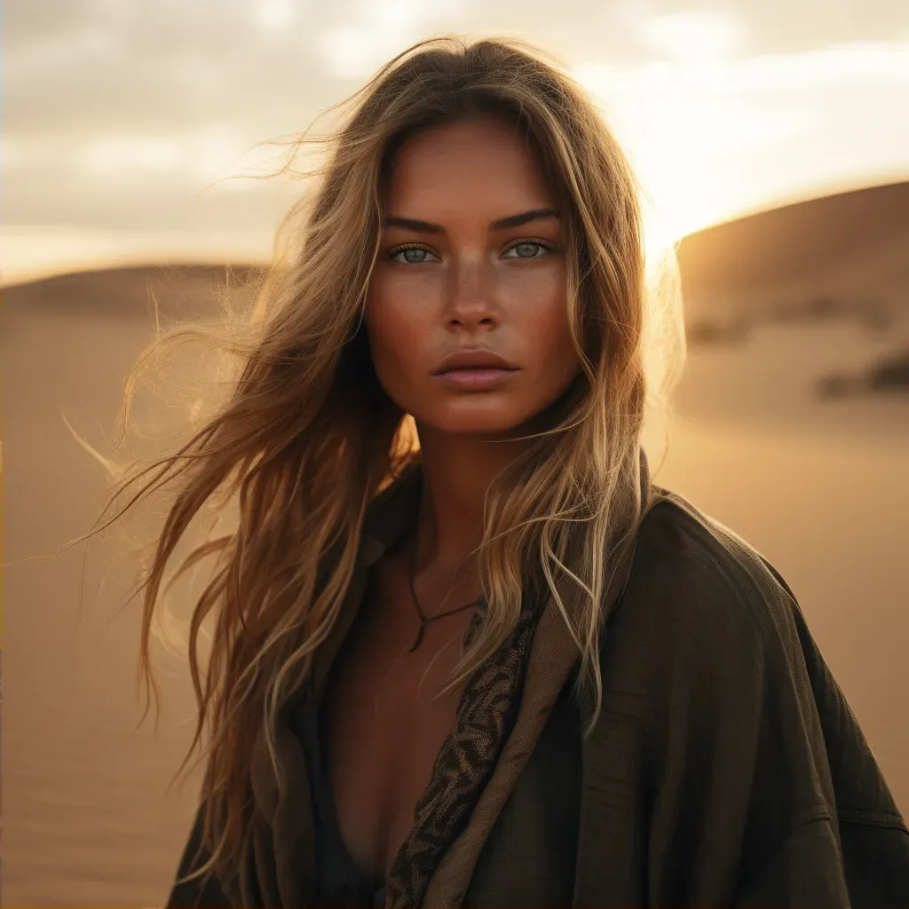 Desert Dunes Portrait