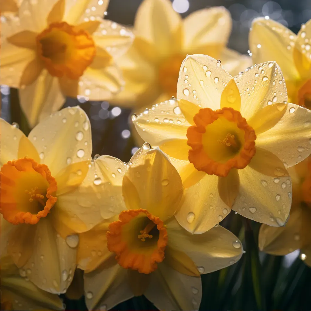 daffodils in sunlight close-up - Image 2