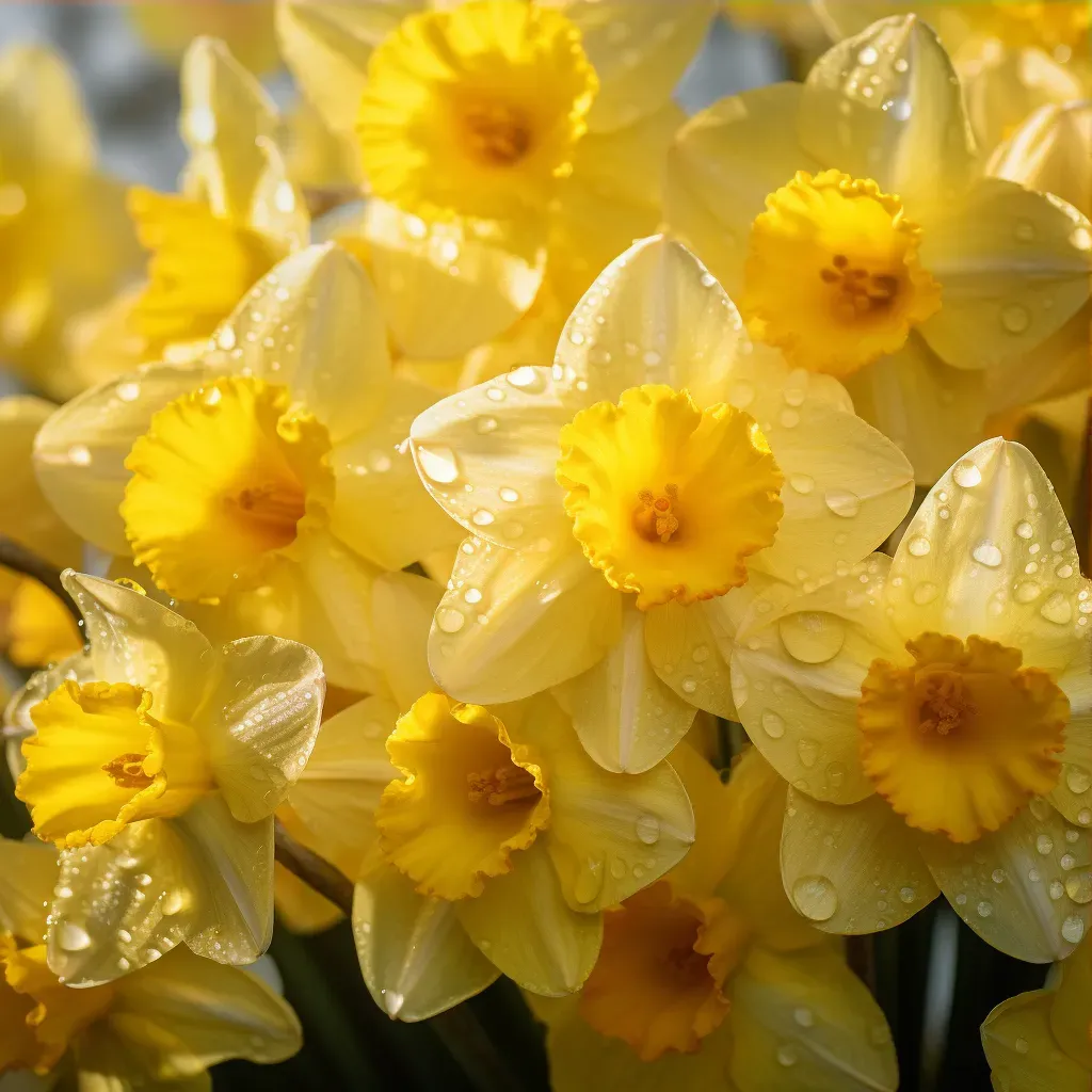 daffodils in sunlight close-up - Image 3