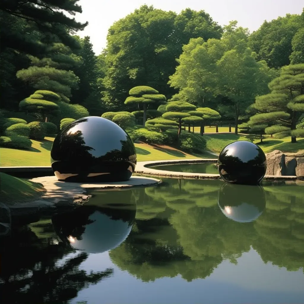 Japanese garden with rocks and trees - Image 2