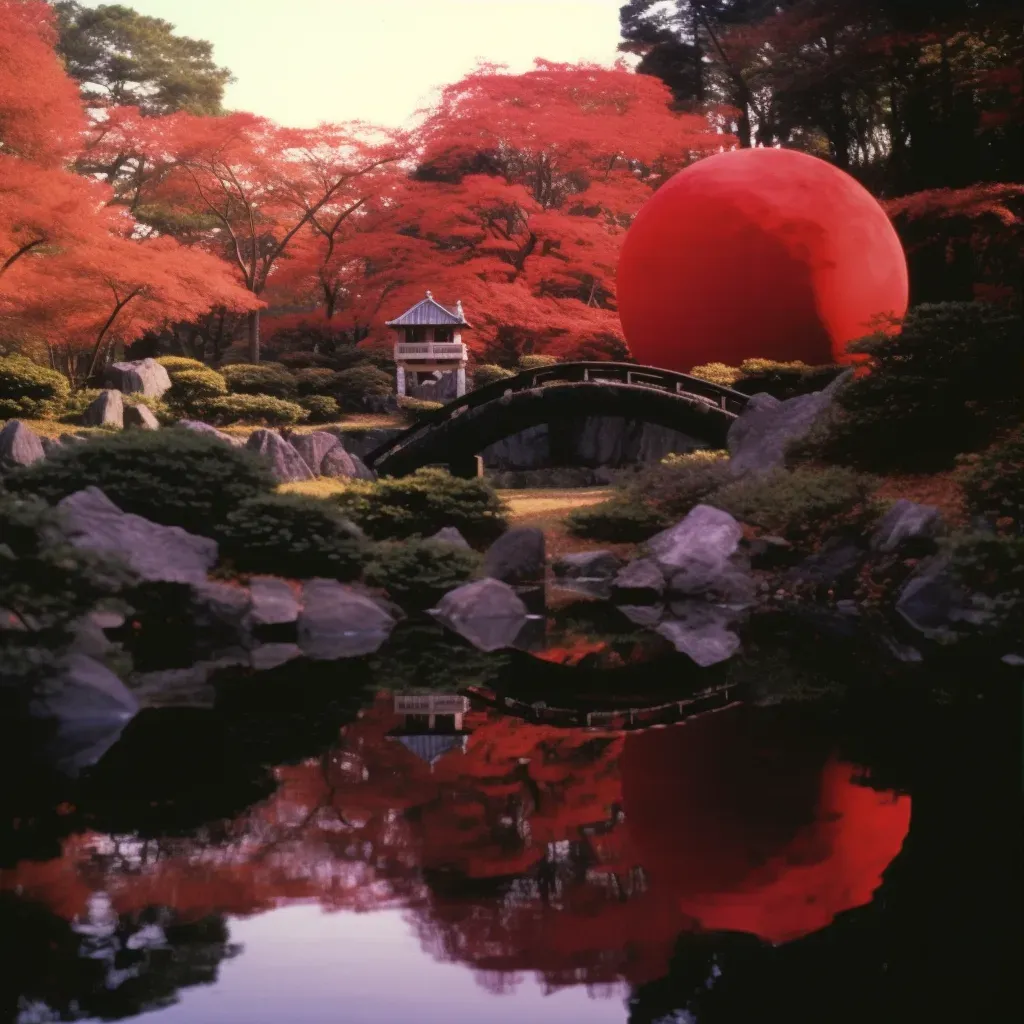 Japanese garden with rocks and trees - Image 3