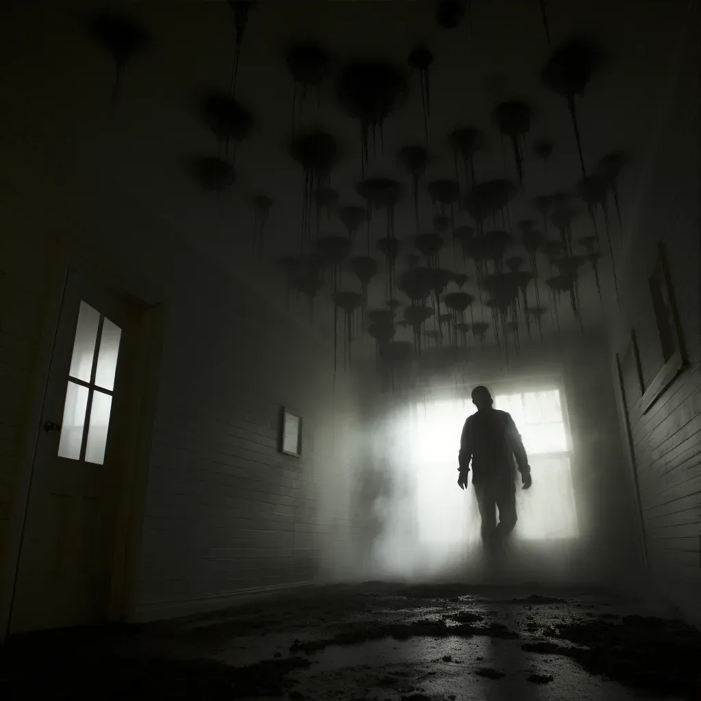 Eerie atmosphere in a psychological thriller scene - Image 3