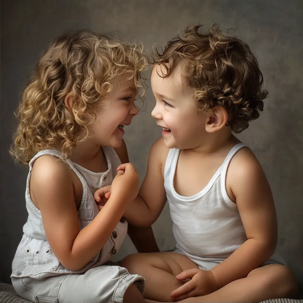 Siblings Studio Portrait