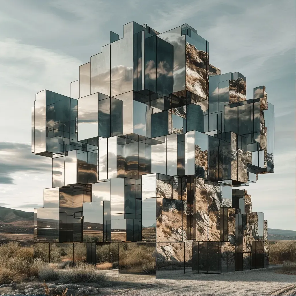 Mirrored Architectural Facades