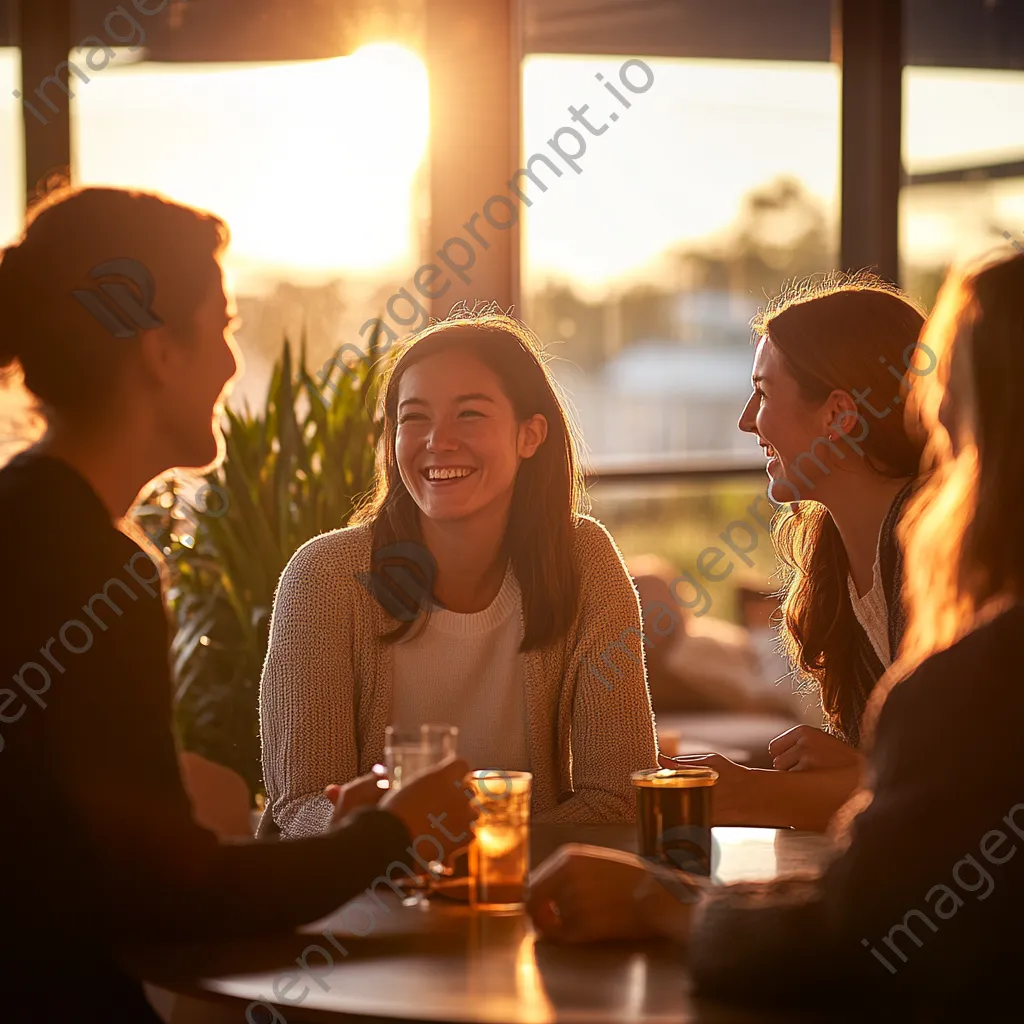 Employees having a casual gathering in a friendly environment - Image 3