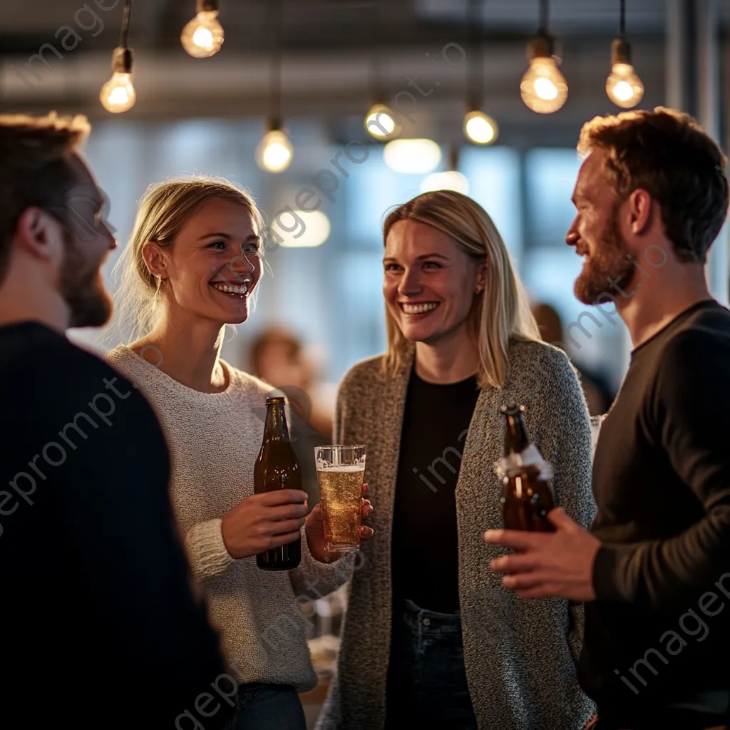 Employees having a casual gathering in a friendly environment - Image 4