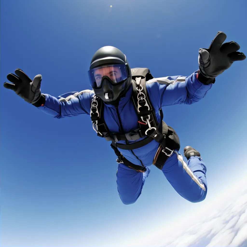 skydiver mid-air shot - Image 2