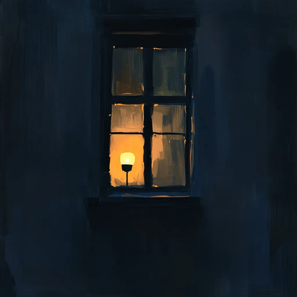 Lamp-lit Window Minimalism