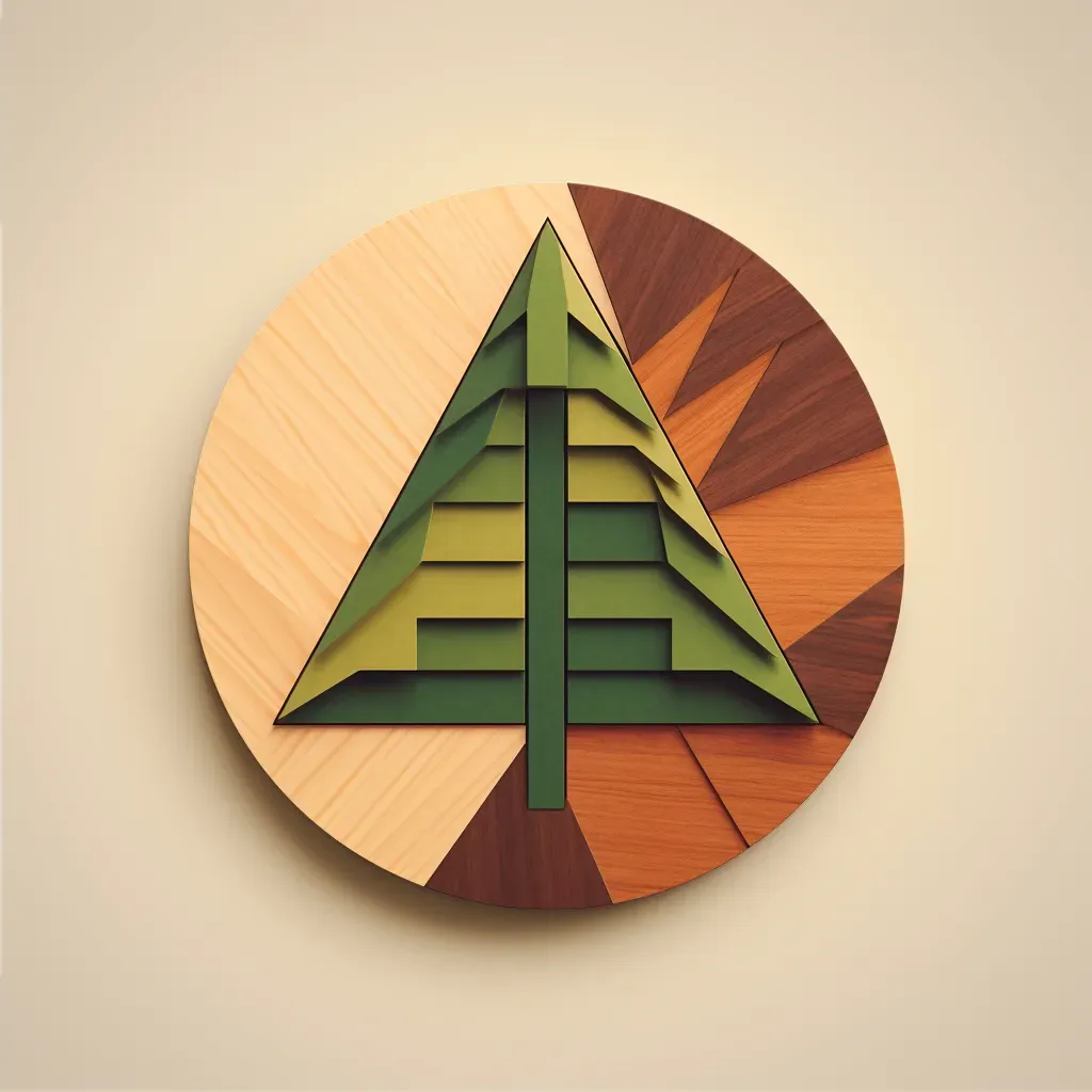 Nature-Inspired Sustainable Lumber Company Logo