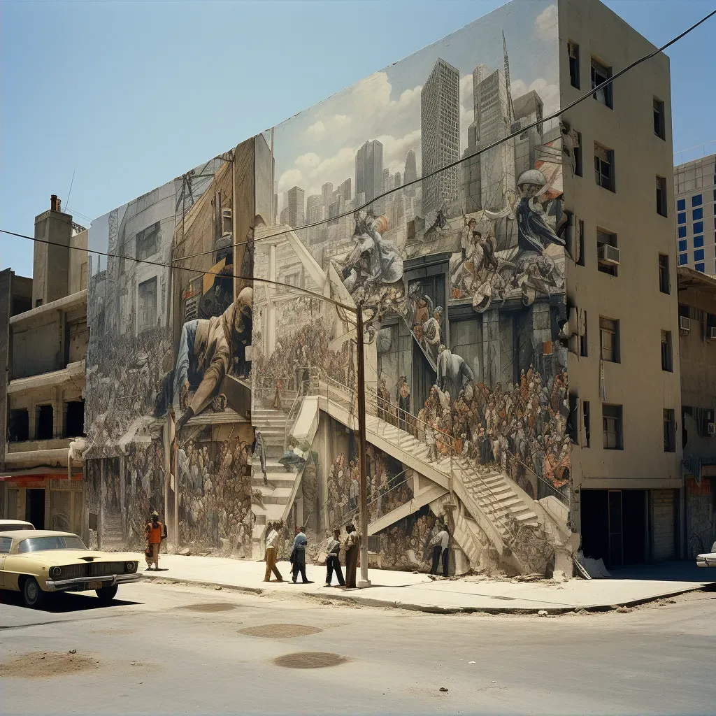 Artwork of street mural illusion - Image 2