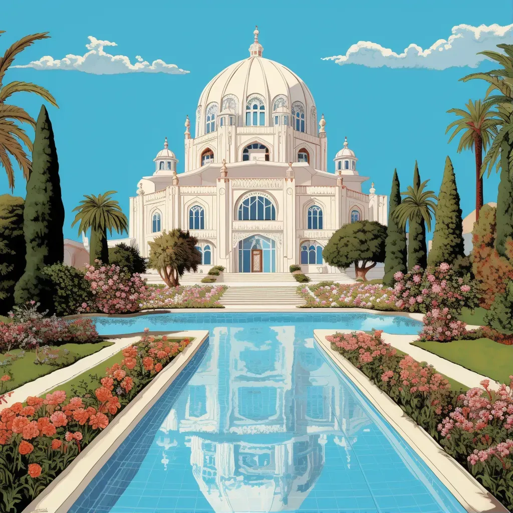 Image of a serene Bahá