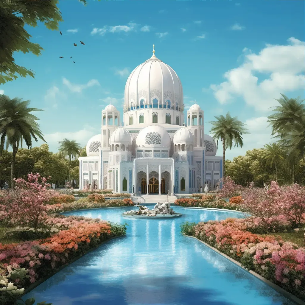 Image of a serene Bahá