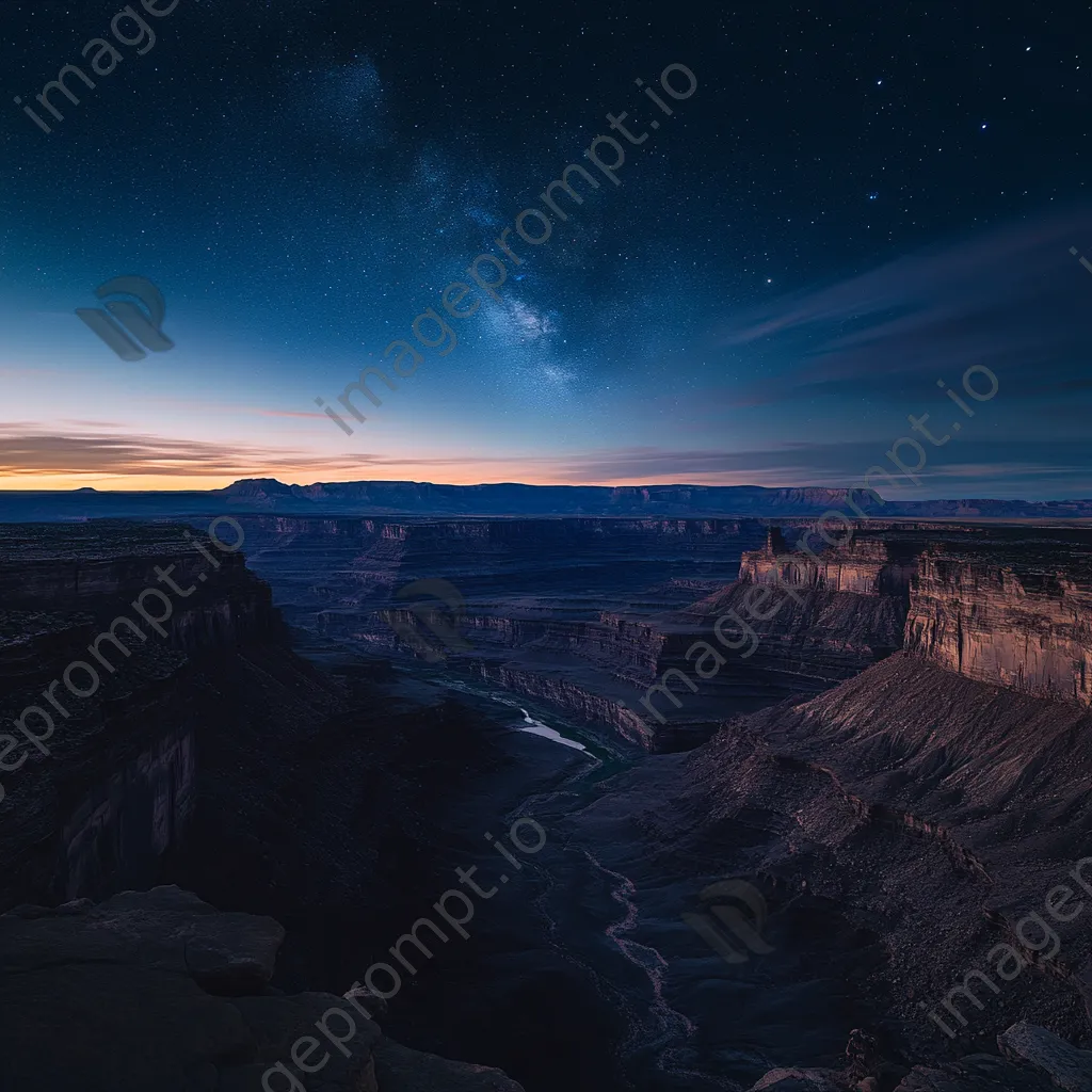 Canyon view at twilight - Image 1