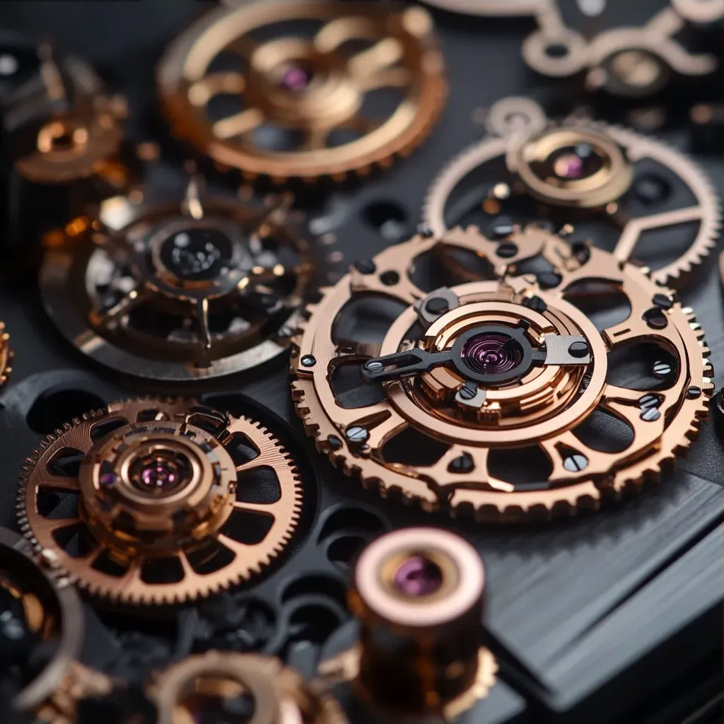 Intricate low poly gear mechanism reflecting horological complexities - Image 3