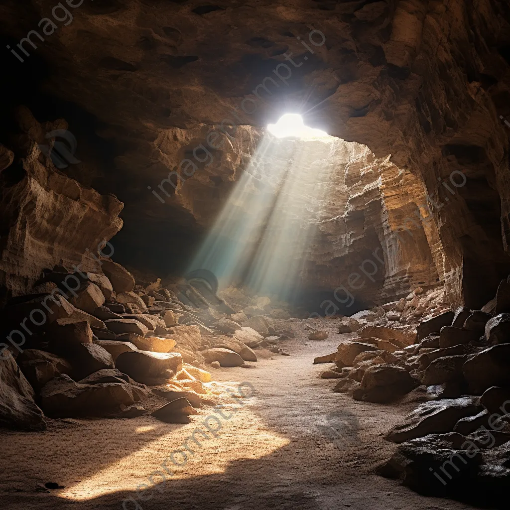 Cave illuminated by sunlight - Image 1