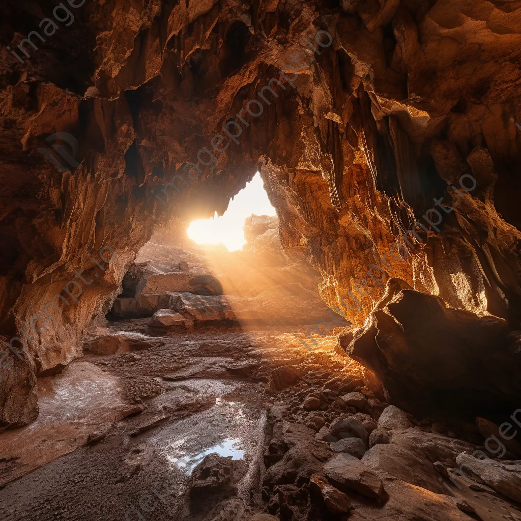 Cave illuminated by sunlight - Image 3