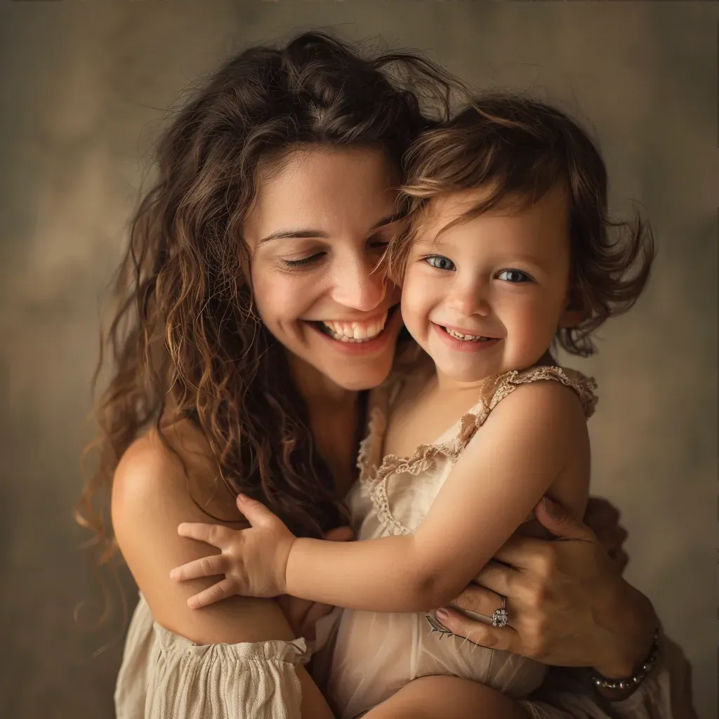 Joyful mother and child portrait - Image 3