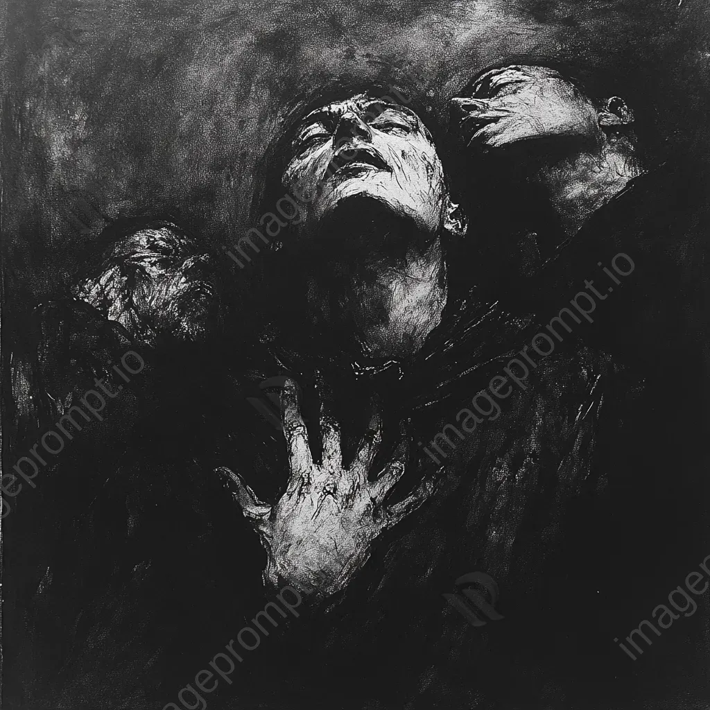 Charcoal sketch of Macbeth