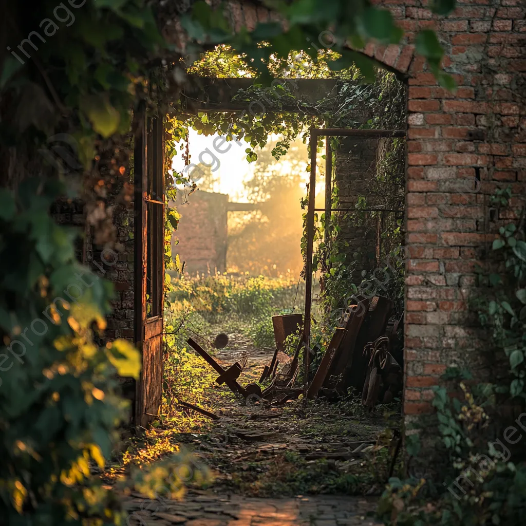 Abandoned brick-making site overrun by nature - Image 1