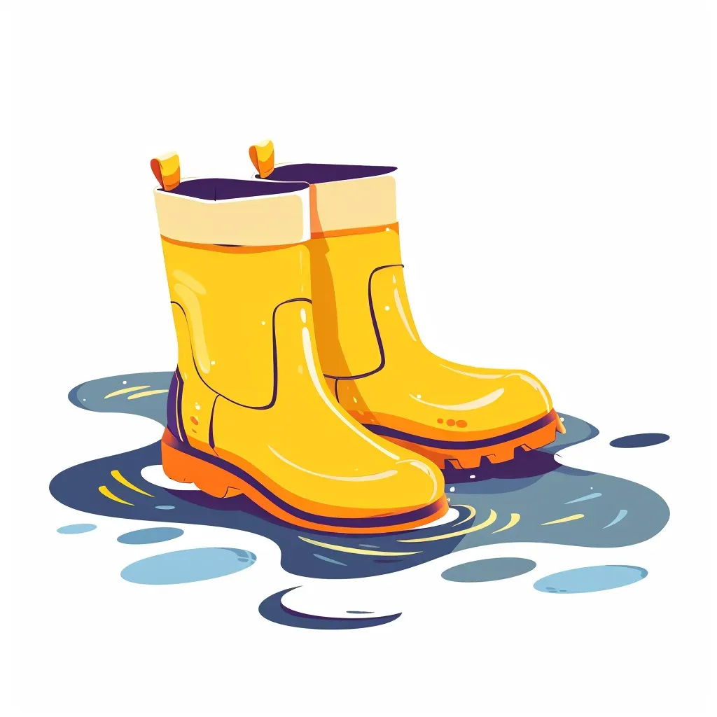 Spring rain boots and puddles logo - Image 1