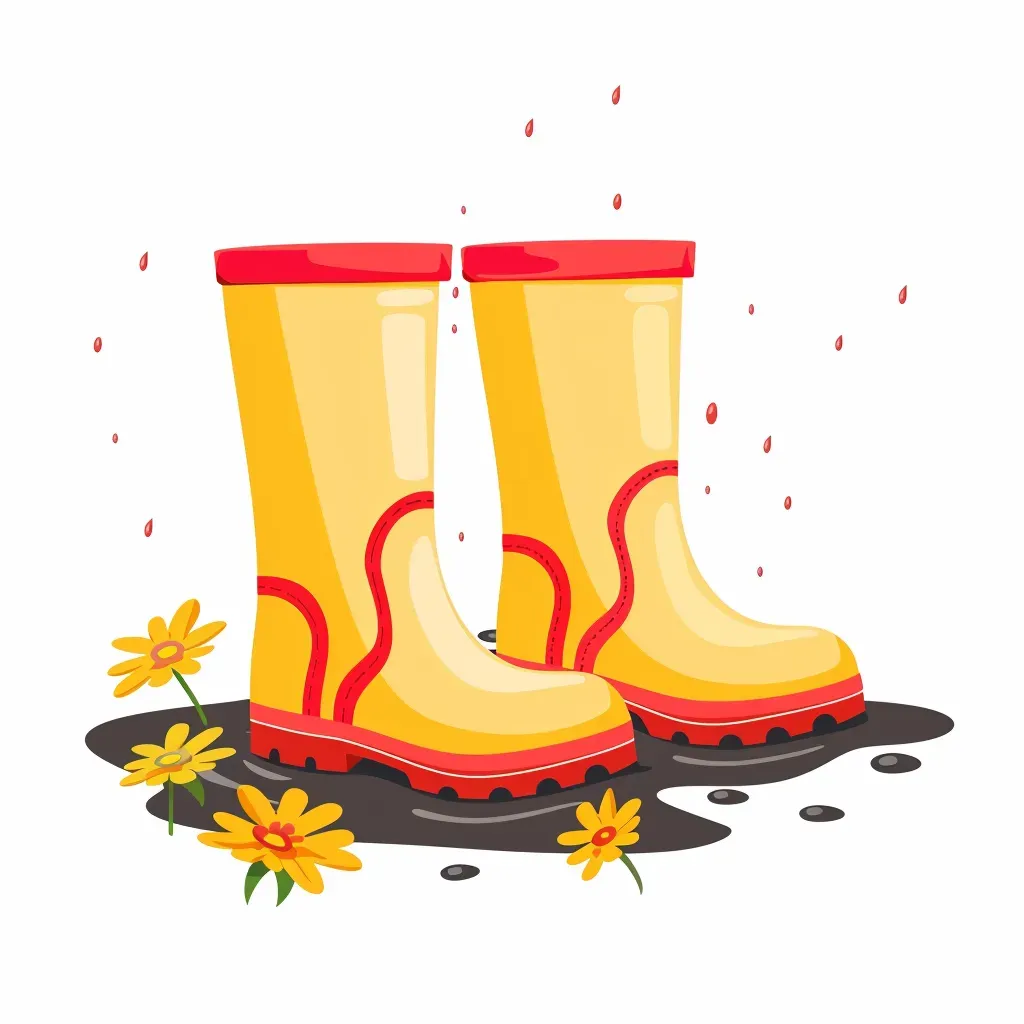 Spring rain boots and puddles logo - Image 3