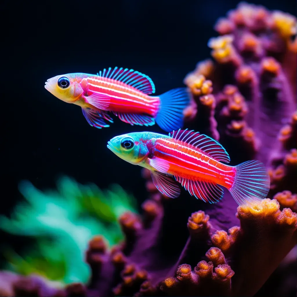 neon goby in coral - Image 1