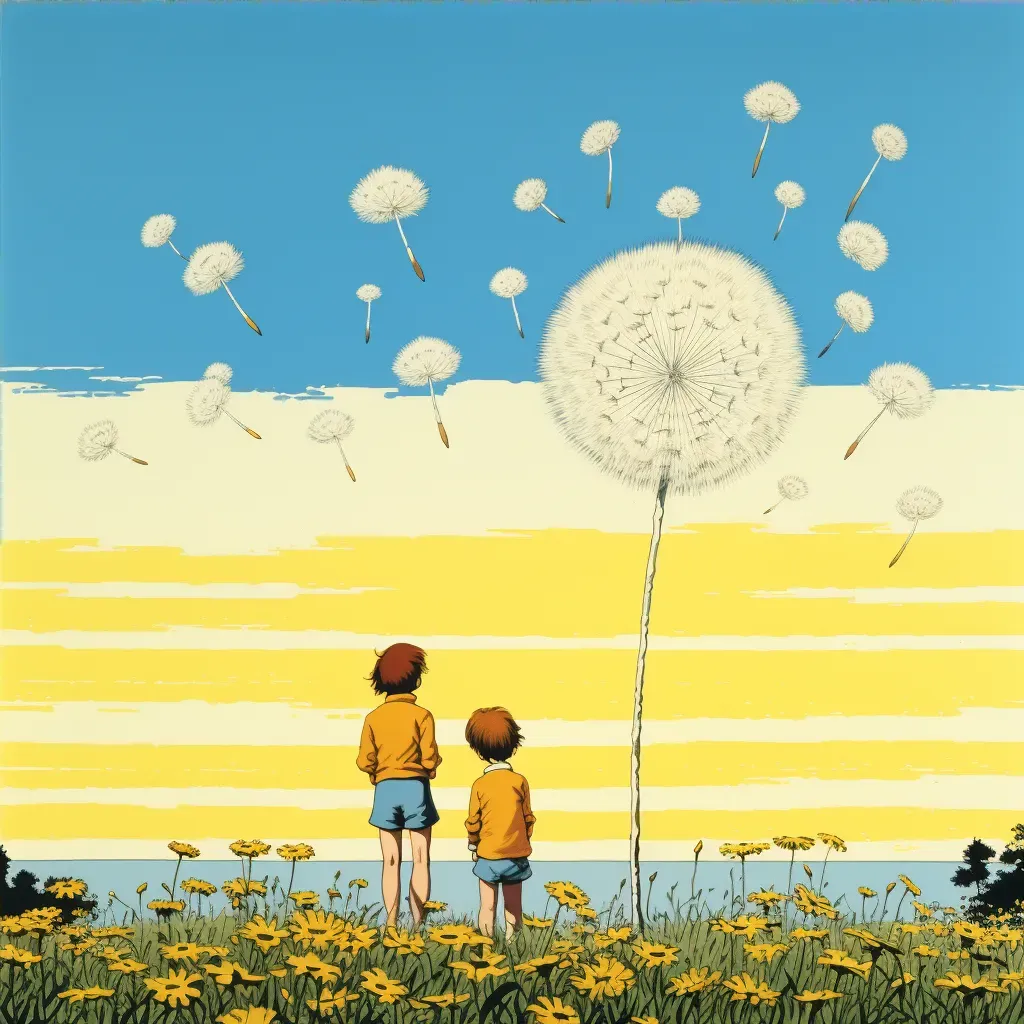 Image of dandelions releasing seeds in the wind, symbolizing freedom - Image 4