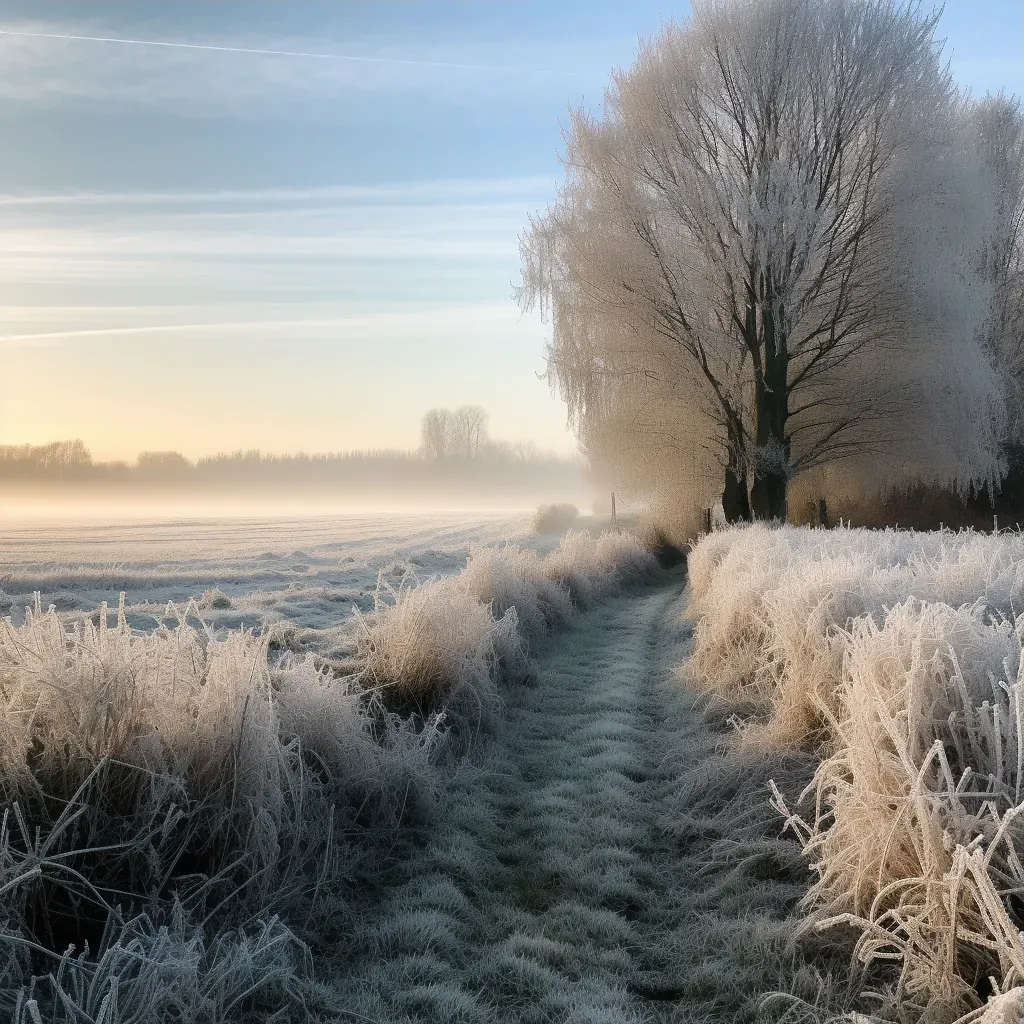 Frosty winter wonderland in the countryside - Image 3