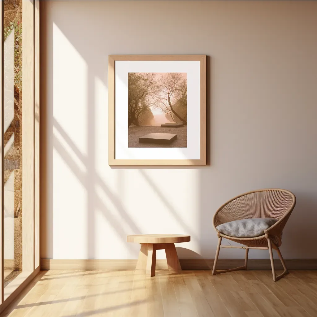 Quiet meditation room with minimalist design and soft morning sunlight - Image 4