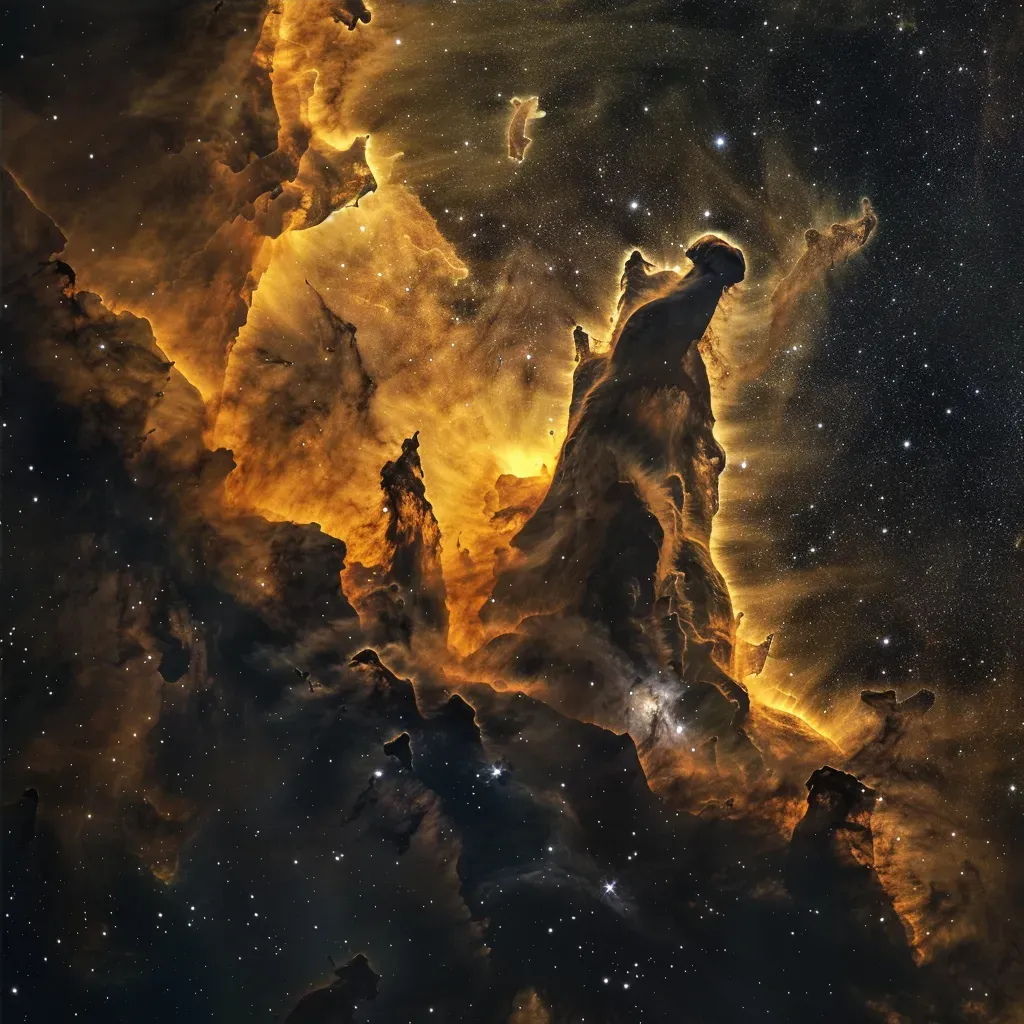 Eagle Nebula Pillars and Newborn Stars