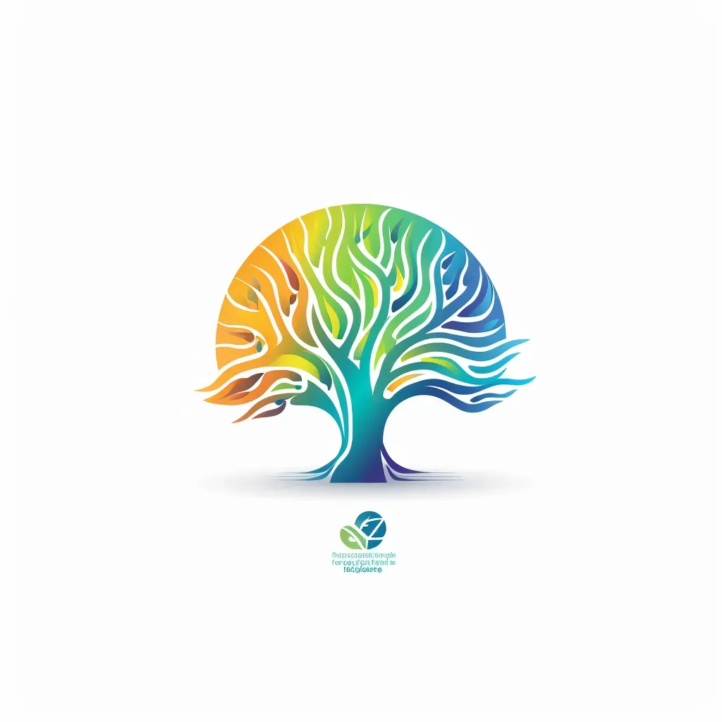 Artistic financial education logo with colorful brain icon on a white background - Image 2