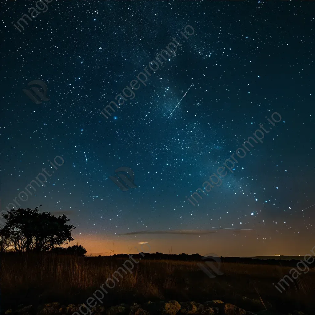 Auriga constellation with shooting star in the sky - Image 4