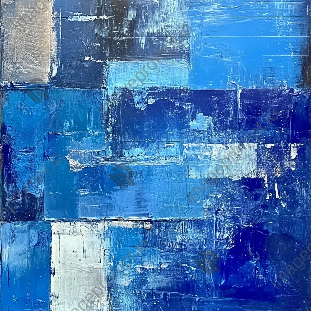 Abstract spread of layered blue textures symbolizing a myriad of emotions - Image 1