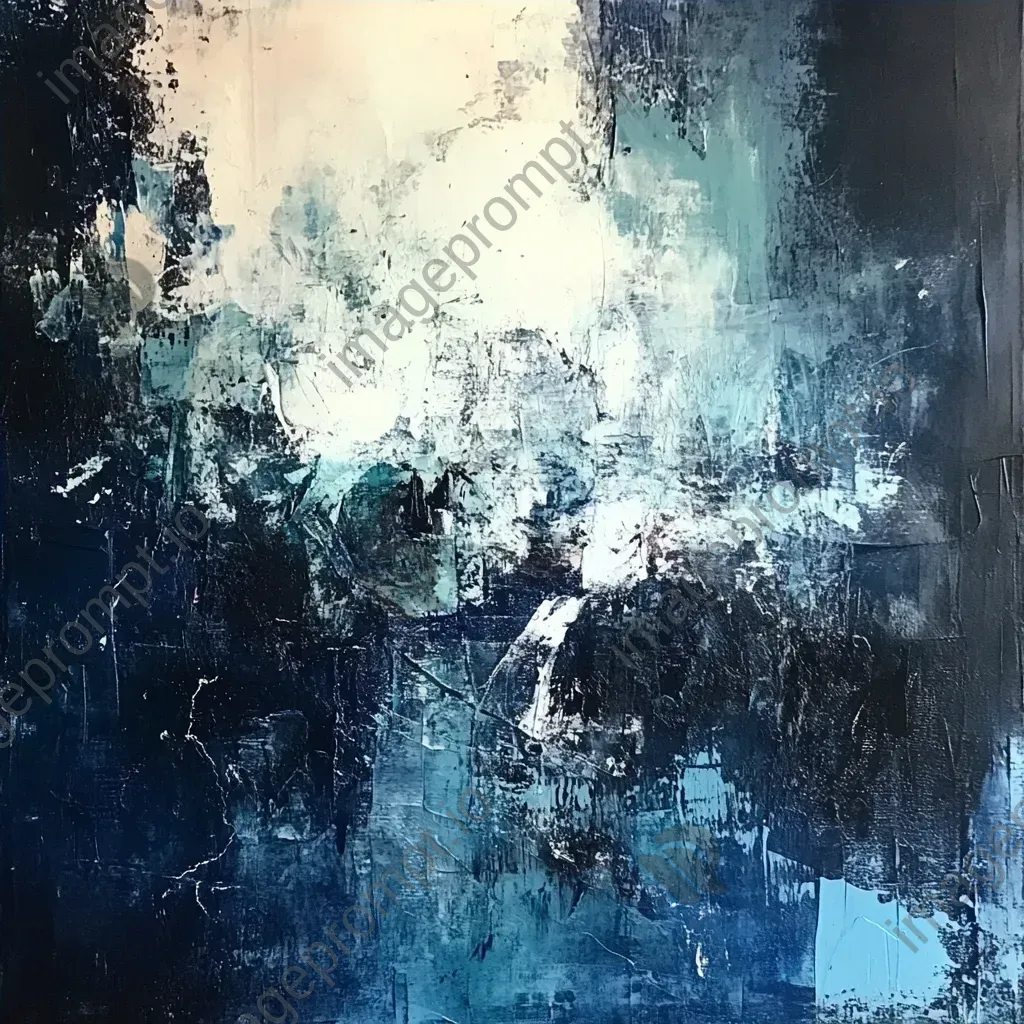 Abstract spread of layered blue textures symbolizing a myriad of emotions - Image 4