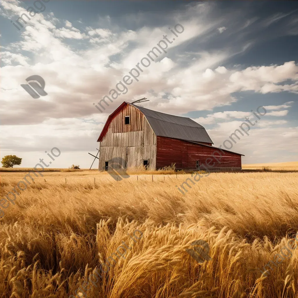 Traditional red barn with hay loft - Image 4