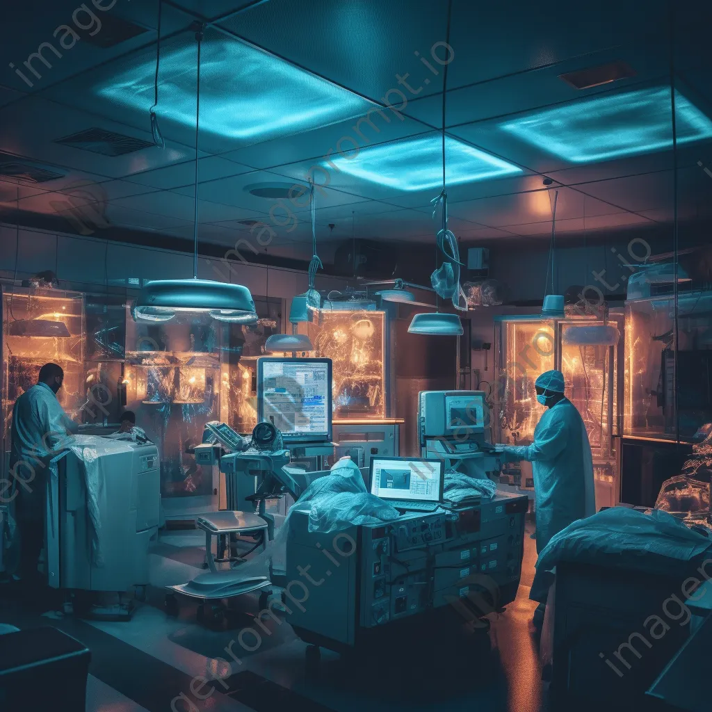 Medical staff in a hospital emergency room attending to patients with equipment visible. - Image 4