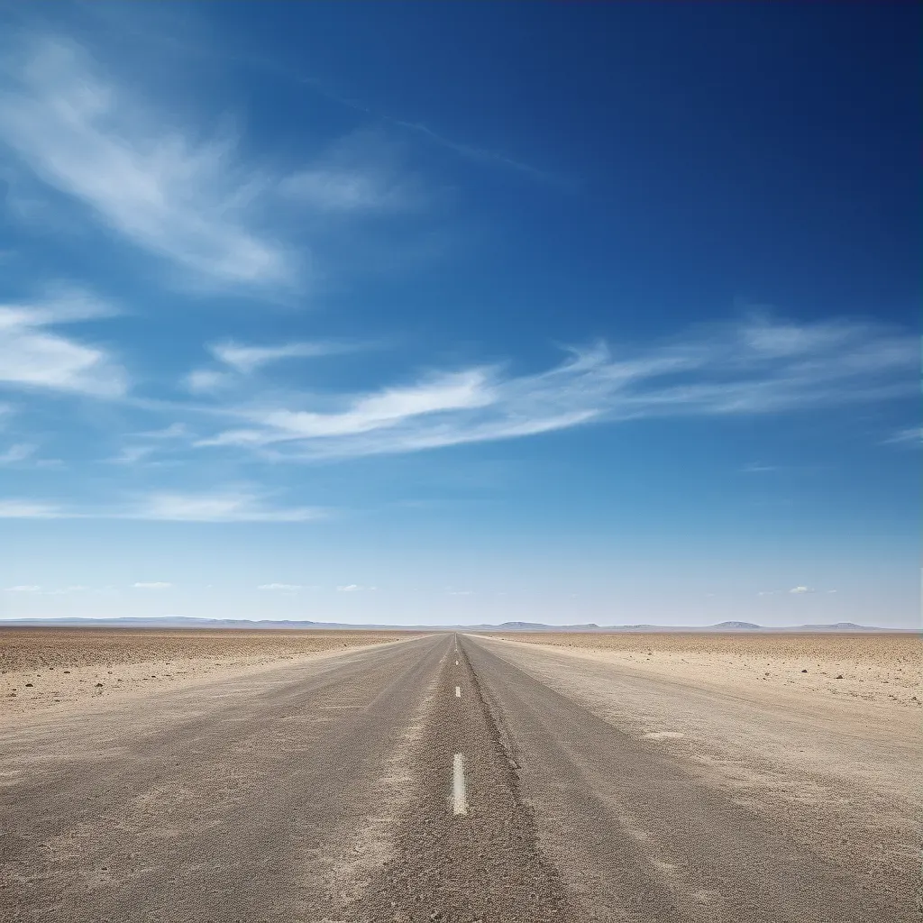 Image of an open road stretching towards a distant horizon - Image 3