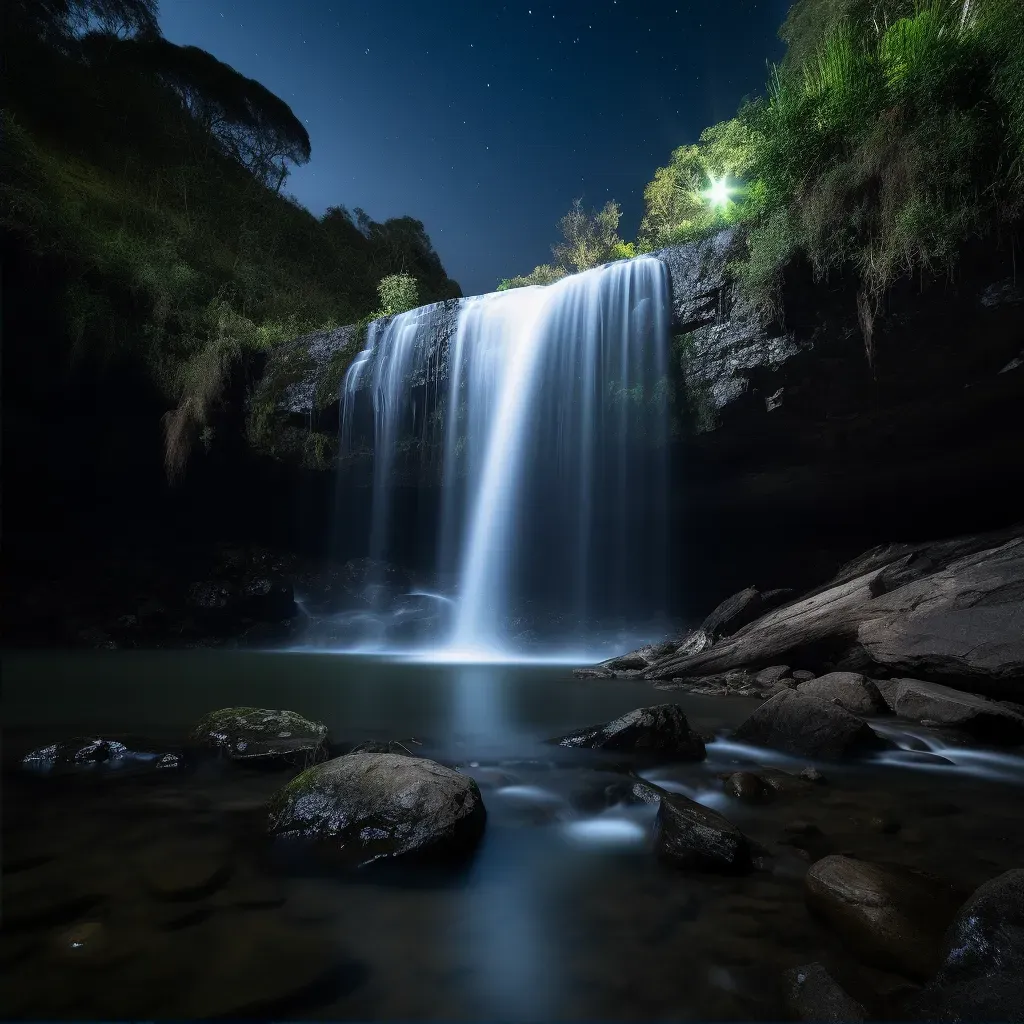 Night photography waterfall - Image 2