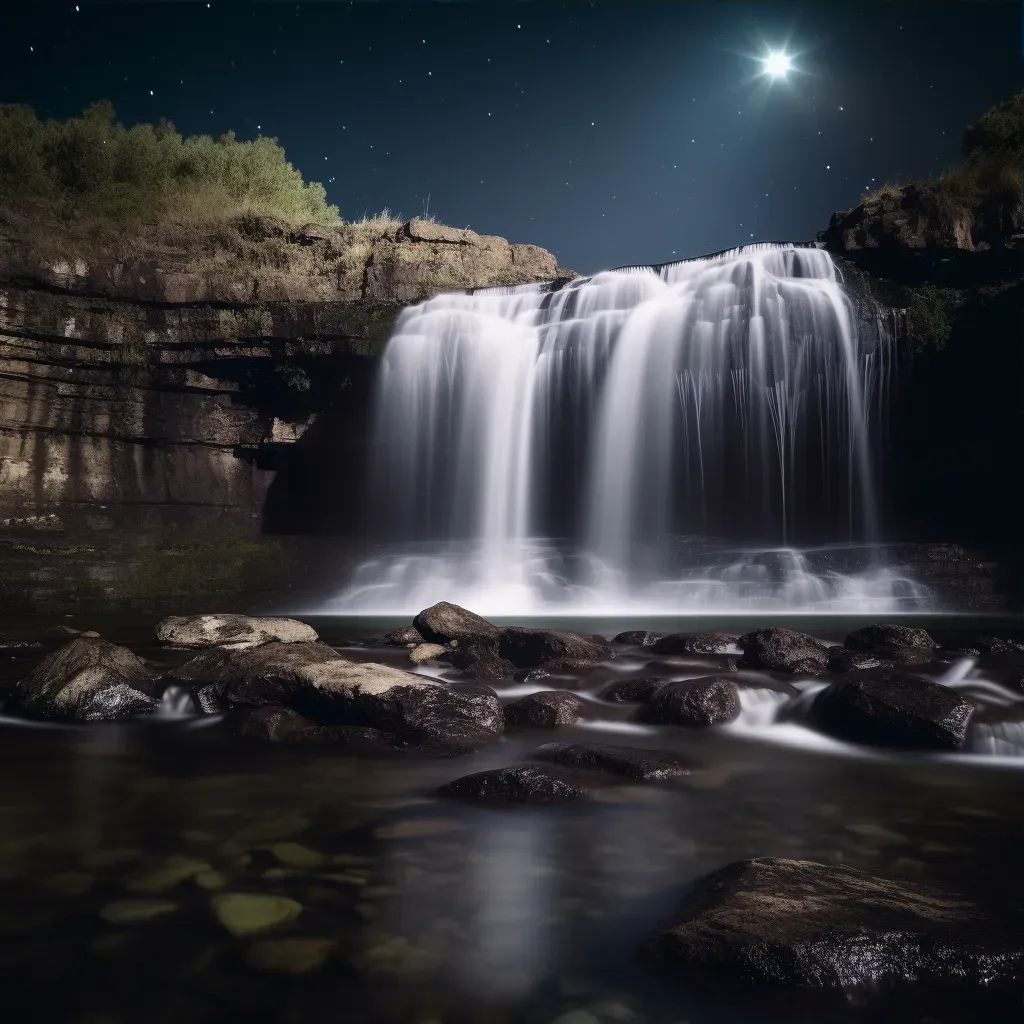 Night photography waterfall - Image 3