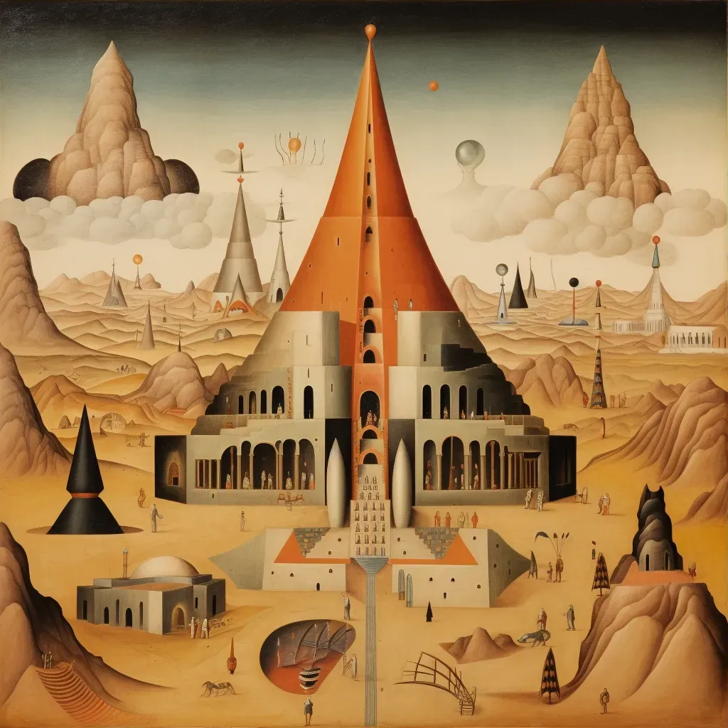 Desert landscape with cultural fusion - Image 3