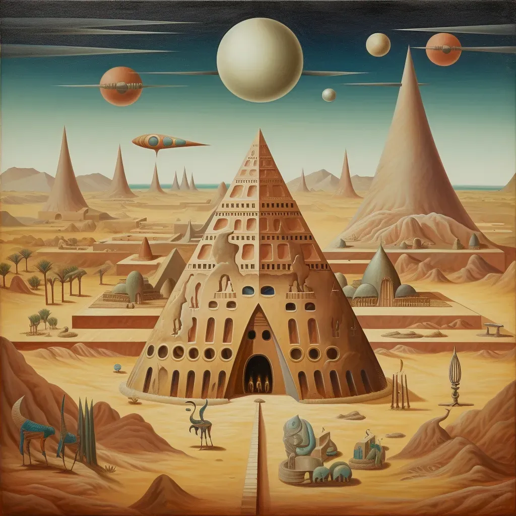 Desert landscape with cultural fusion - Image 4