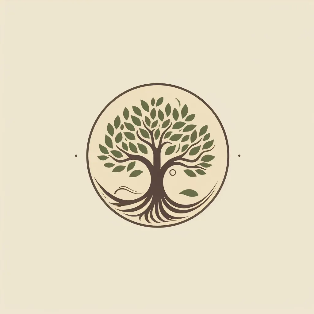 Nature-inspired logo for an ethical investment platform with a tree icon in green and brown - Image 4