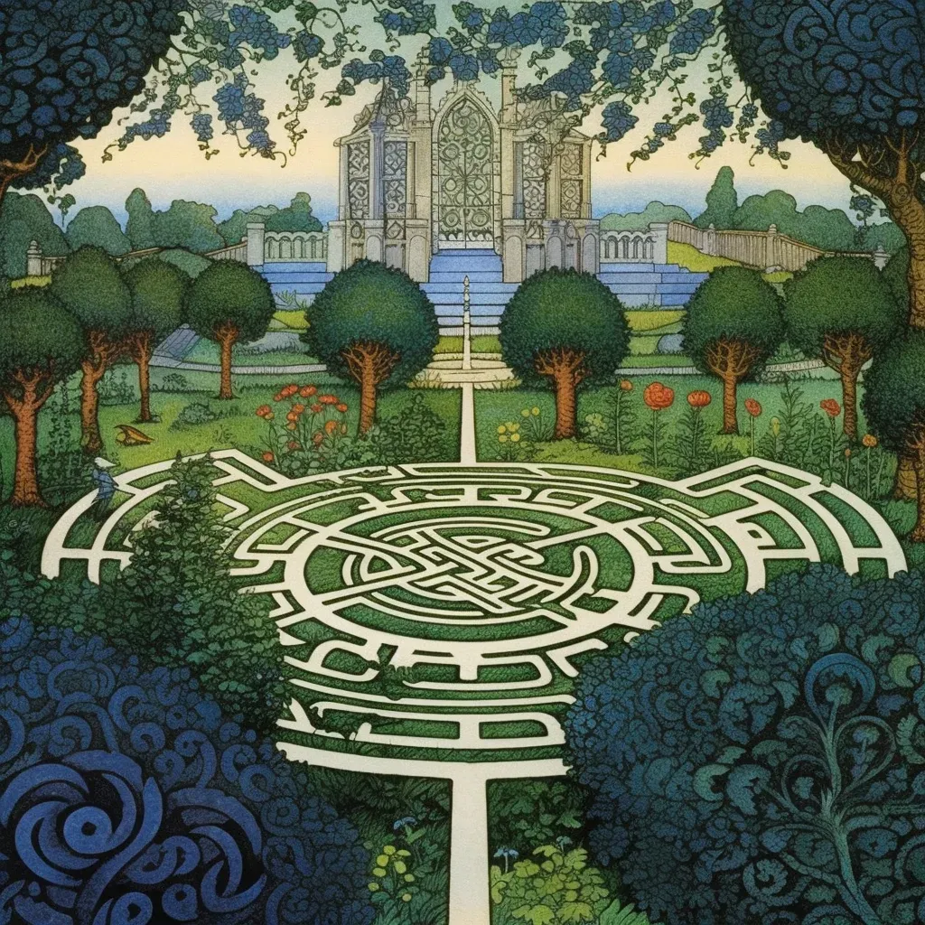 Celtic knot garden dawn - Image 3