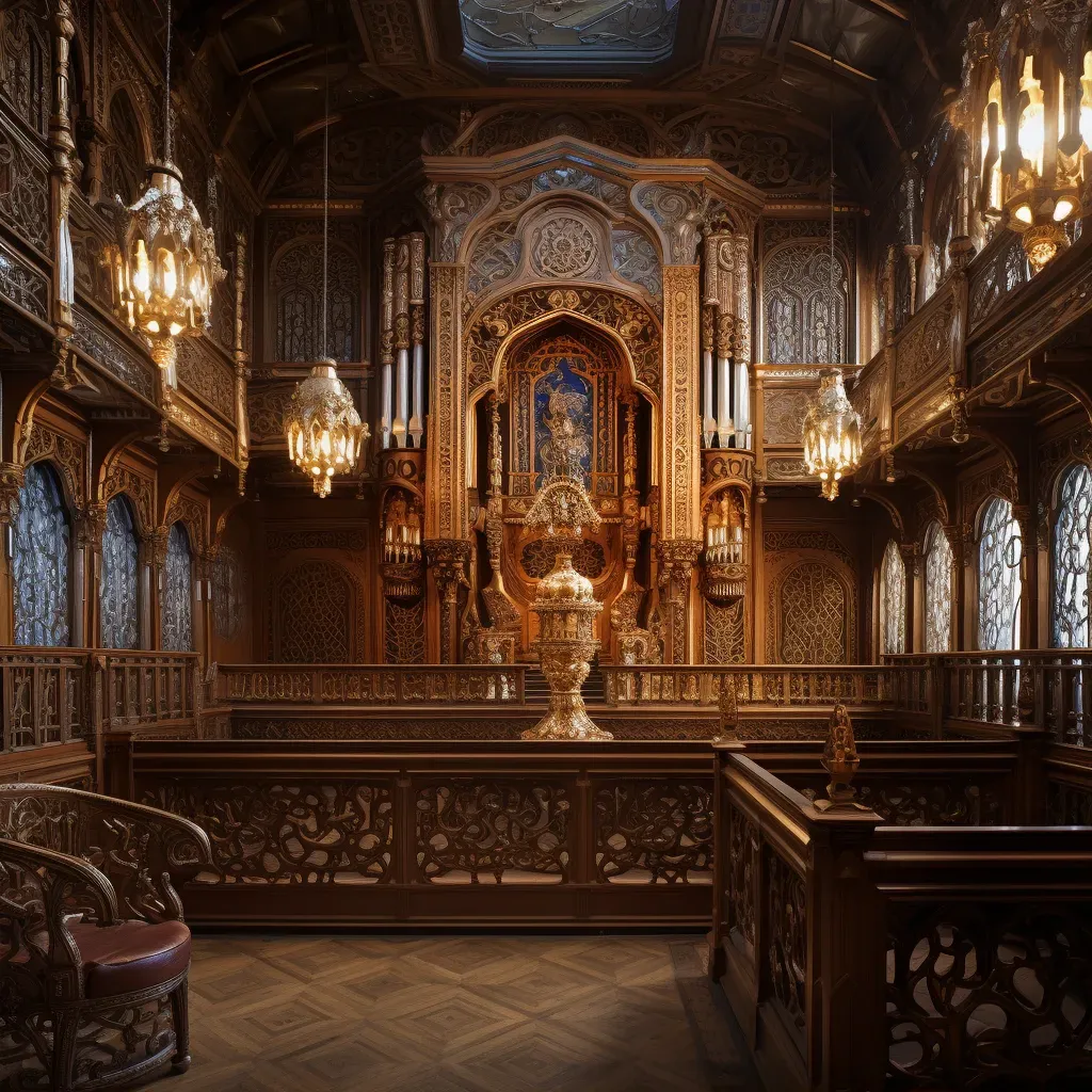 Sacred synagogue interiors - Image 1